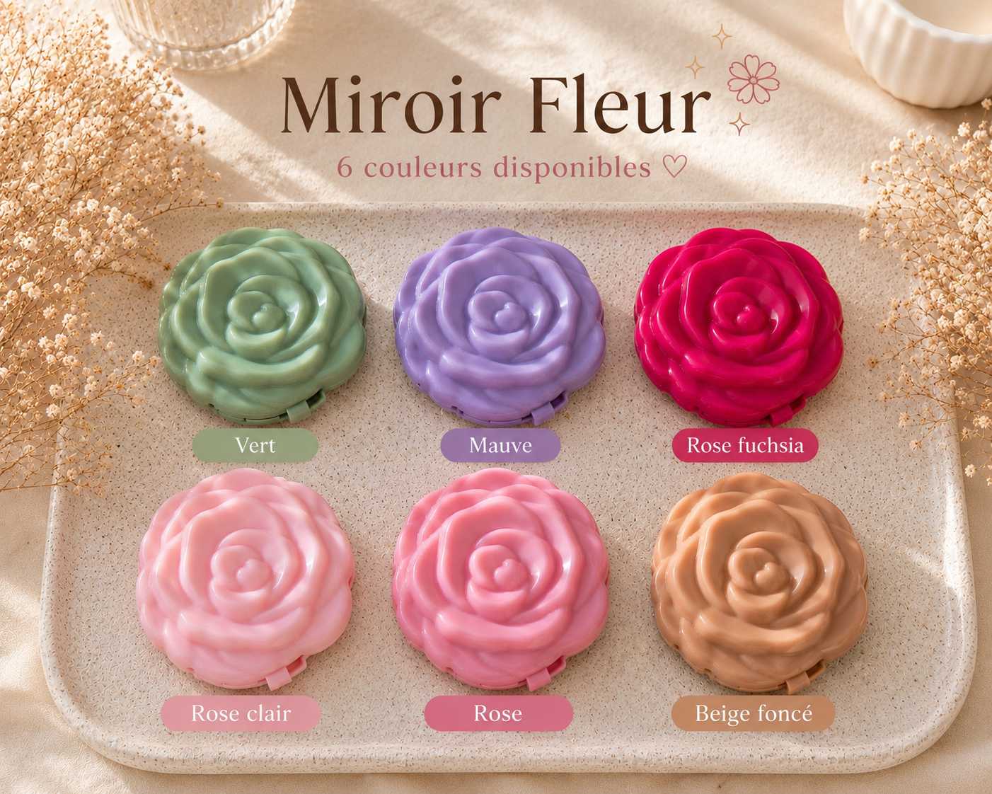 Miroir fleur